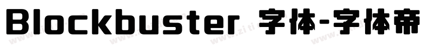 Blockbuster 字体字体转换